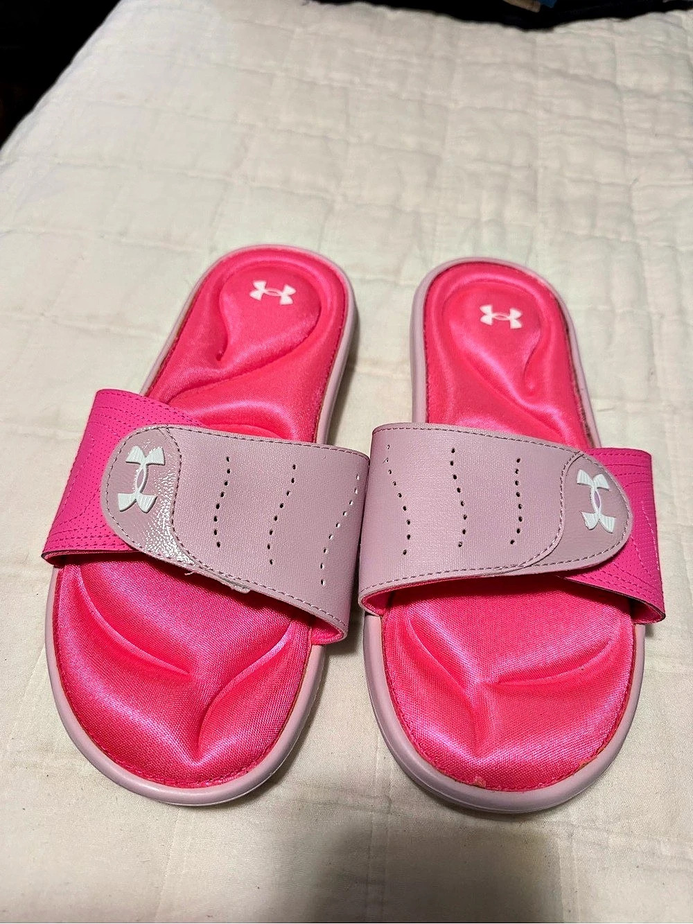 Under Armour Ignite VI Slide Pink US 9 Like New